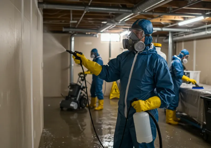 Basement Sanitization and Antimicrobial Treatment process in Wood County, WI