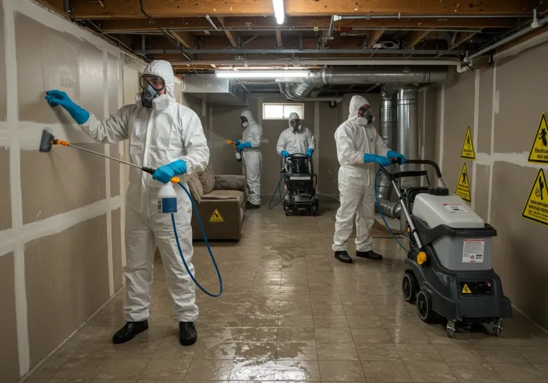 Basement Moisture Removal and Structural Drying process in Wood County, WI